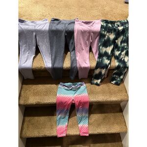 Bundle of Girl Leggings Size 5-6/7